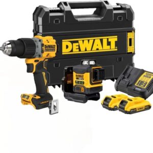 DeWalt DCK2095D2T-QW | Accu Combiset | DCLE34031 3x360° Kruislijnlaser + DCD805N 18V Schroef-/klopboormachine