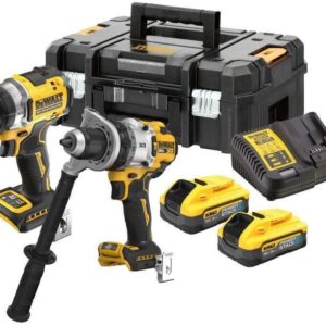 DeWALT DCK2200H2T - 18v XR Premium Twin Kit: DCD1007 + DCF860 - 2 x 5Ah Powerstack in TSTAK