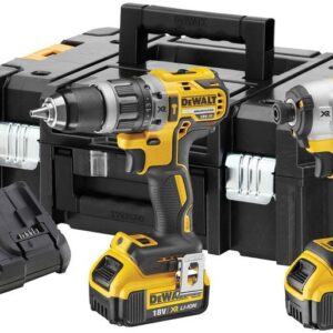 DeWalt DCK266M2T accu set | DCD796 + DCF887 in T-Stak koffer | 18v 4.0Ah Li-ion