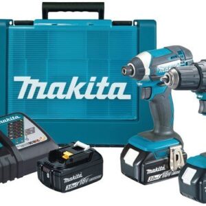 Makita DLX2127X1 Combiset - DDF482 18v Boor-/schroefmachine + DTD152 slagschroevendraaier 3,0 Ah accu (3 st), snellader in koffer