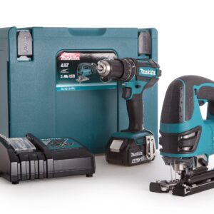 Makita DLX2134TJ | DHP482 accu klopboormachine + DJV180 accu decoupeerzaag | 18v 5.0Ah Li-ion