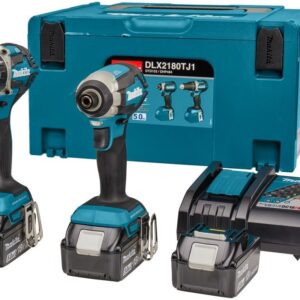 Makita DLX2180TJ1 - DHP484 Accuklopboormachine + DTD153 Accu Slagschroevendraaier 18v 5,0ah Li-ion + 3e accu