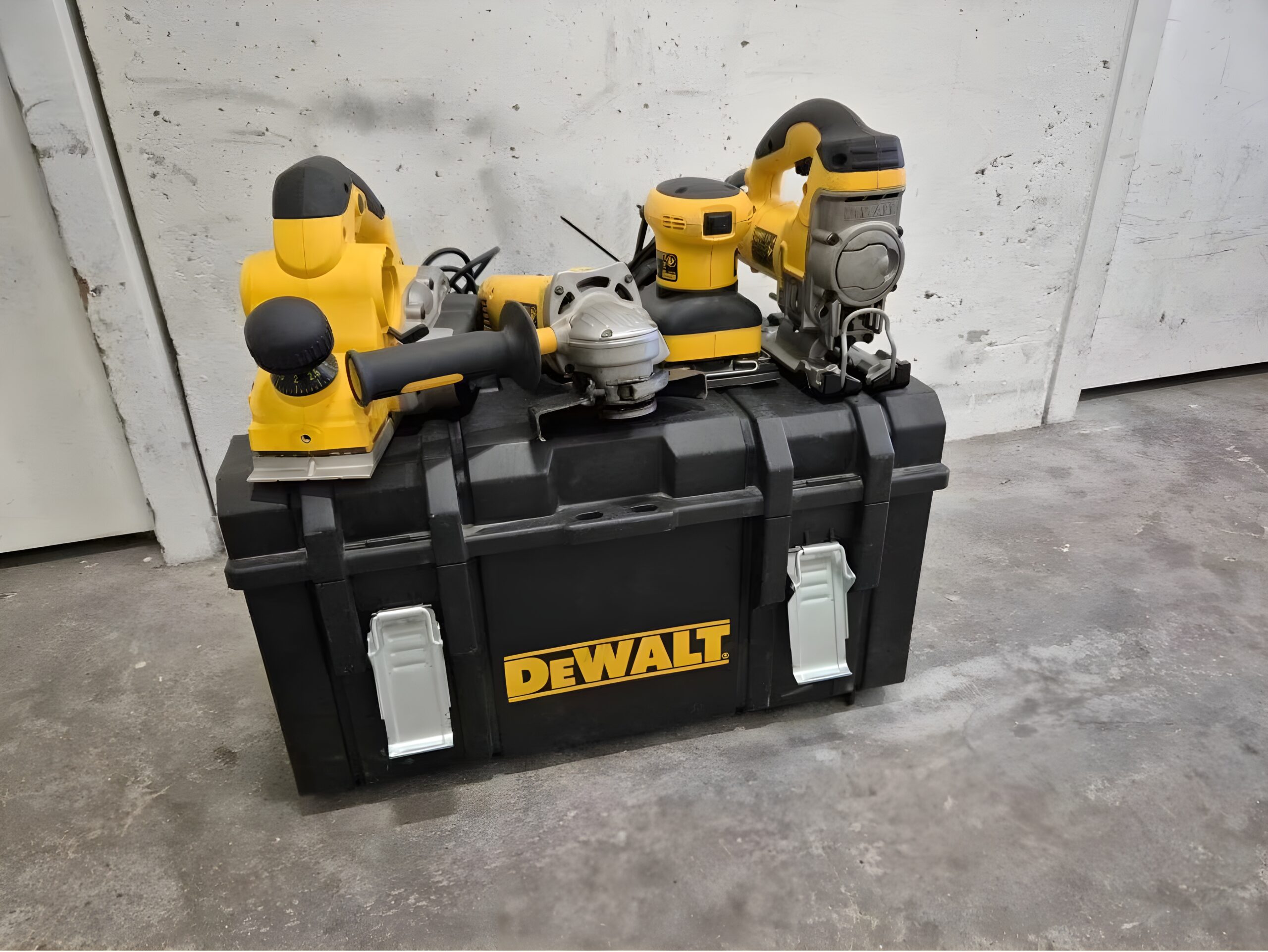 Dewalt set in werkplaats