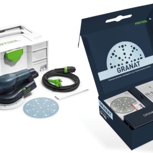 Festool 578185 ETS EC 150/3 GR-Set P Excenterschuurmachine + STF D150/48 GR-Set P Granat schuurschijf set